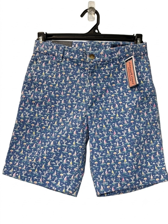 Vineyard Vines Other - NWT Vineyard Vines Boys Breaker Shorts Blue Size 8 Blue Nautical Palm Tree